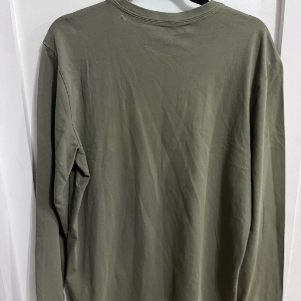 Life Is Good Men’s Crusher Tee Celtic Irish Clover M Moss Green NWT Long Sleeve - Picture 5 of 5
